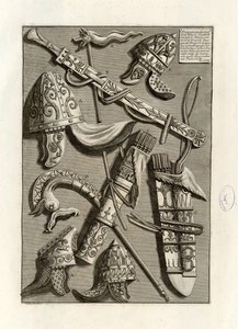 In dieser Tafel sind Helme zu sehen